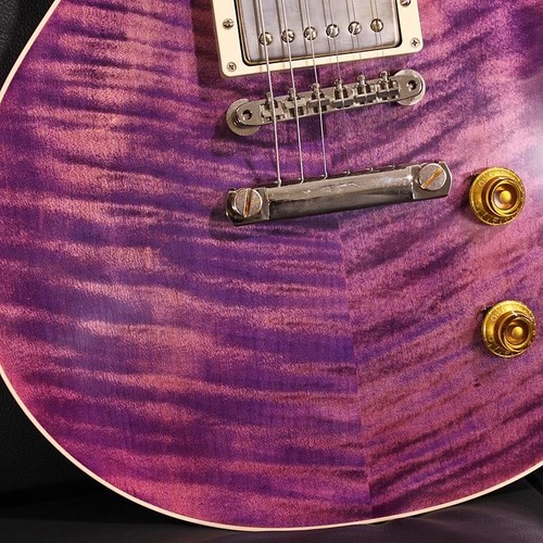 Gibson 1959 Les Paul Standard Reissue VOS Purple Denim TV White Back SN. 943281 - Picture 7 of 11
