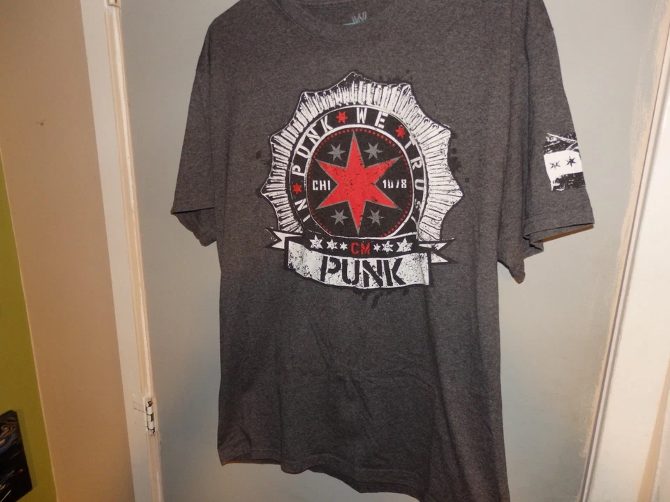 Auténtica camiseta vintage CM Punk Best in The World para hombre talla XL Foto 2 de 4