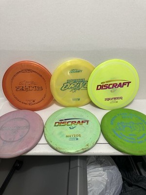 Discraft Lot Of 6 Discs Raptor Zone Meteor Challenger Challenger SS Drive