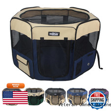Elitefield 2-Door Soft Pet Playpen 2 Year Warranty Exercise Pen Multiple Sizes