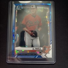 2021 BOWMAN CHROME PROSPECT SAPPHIRE BALTIMORE ORIOLES - DL HALL #BCP-122