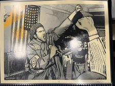 SHEPARD FAIREY - BAD BRAINS FIST & FLAG 2022 SCREENPRINT - SIGNED - OBEY GIANT