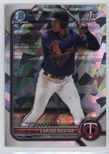 2022 Bowman Chrome Prospects Atomic Refractor Carlos Aguiar #BCP-1 17yt