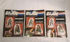 Vintage 1986 GI Joe 2 Pk Eraser Set Hasbro Qty 3