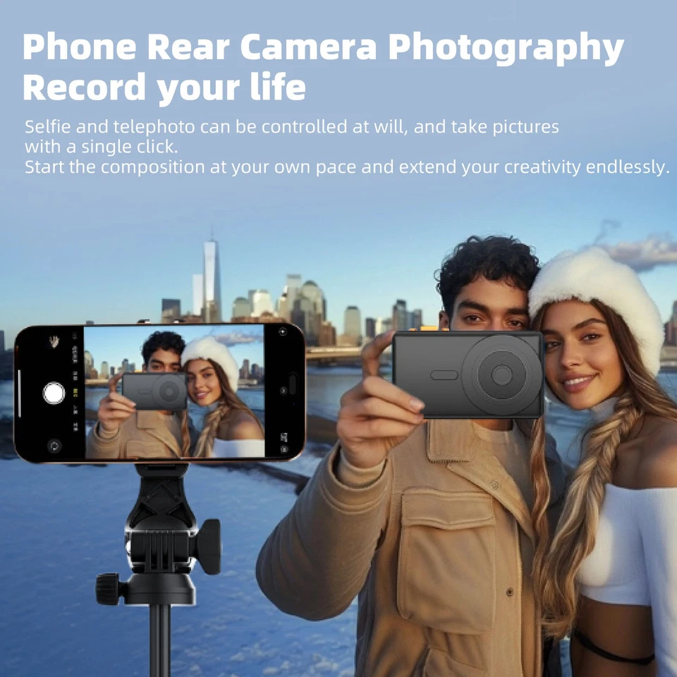 4.02 Inch Phone Vlog Selfie Screen For Phones Magnetic 1080P Wireless R - Image 3 of 4