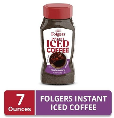 Folgers Instant Iced Coffee, 7 oz Jar