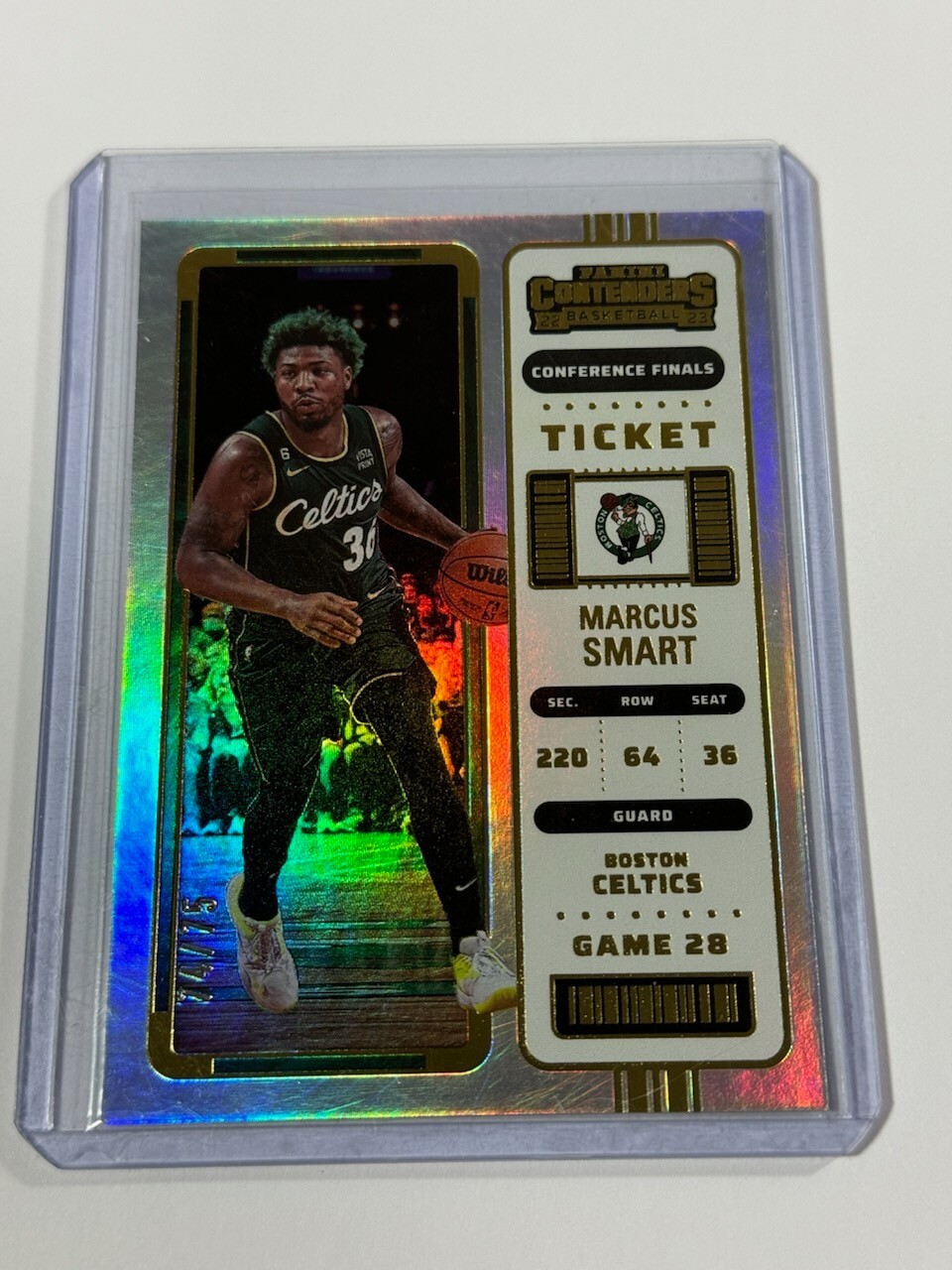 2022-23 Panini Contenders Conference Finals Ticket #3 Marcus Smart /75