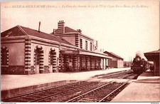 S14769 postcard 72 Sillé le Guillaume - the State Railway Station