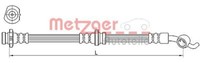 Metzger 4110391 Bremsschlauch Passend FüR Nissan