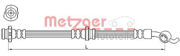 Metzger 4110391 Bremsschlauch Passend FüR Nissan-image