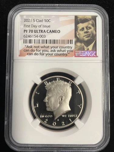 2021 S Clad 50C First Day of Issue NGC PF70 U.C.