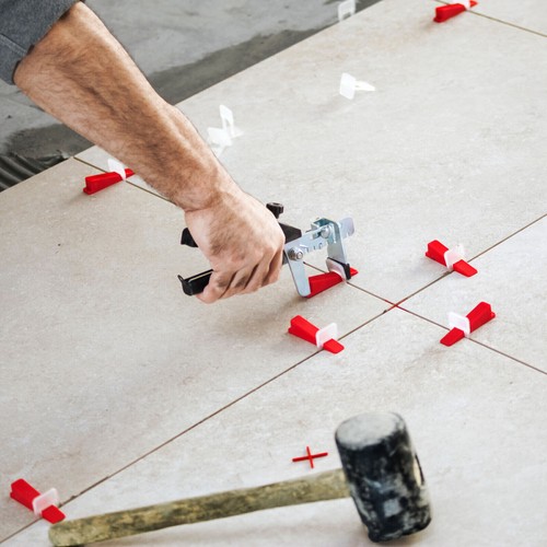 Pinza per Cunei Distanziatori Sistema di Livellamento Piastrelle Piastrellisti - Foto 7 di 10