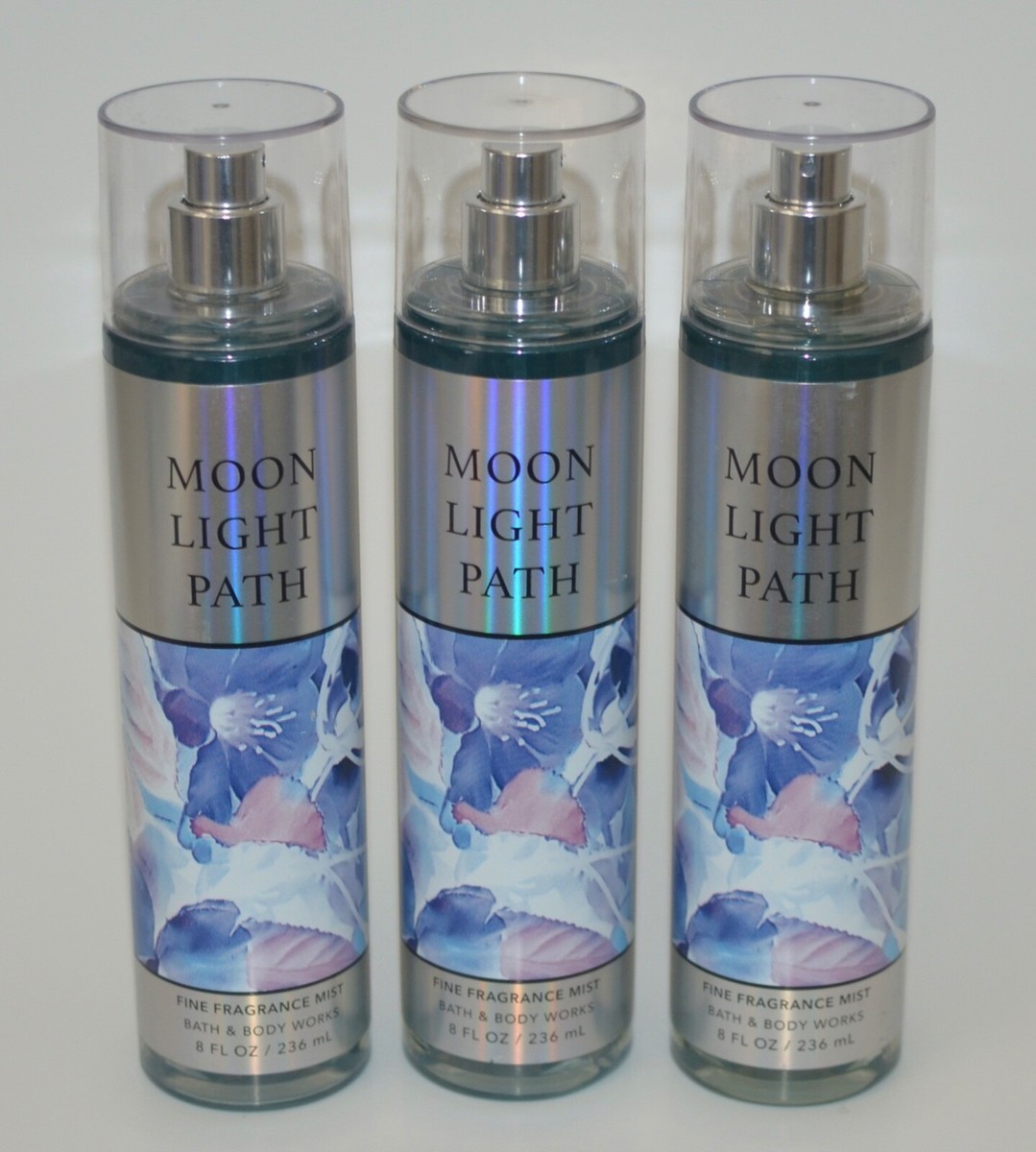 3 BATH & BODY WORKS MOONLIGHT PATH FRAGRANCE MIST SPRAY 8 OZ