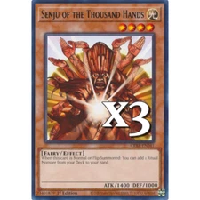 3X Senju of the Thousand Hands CRBR-EN041 Rare Crossover Breakers NM 1st YUGIOH