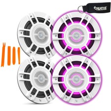 Infinity Marine Kappa8130m White 8" Premium 3 Way Rgb Led Convertible Speakers