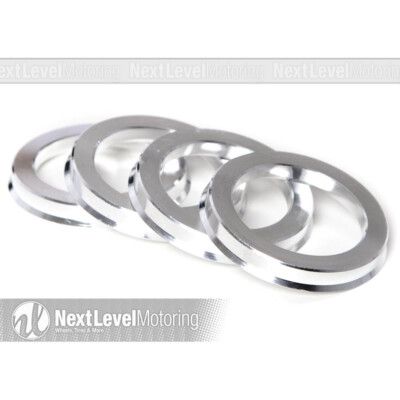 Circuit Performance Silver Aluminum Hub Centric Rings – 67.1mm To 57.1mm – Stop Wheel Vibrations & Perfect Fit - View #14