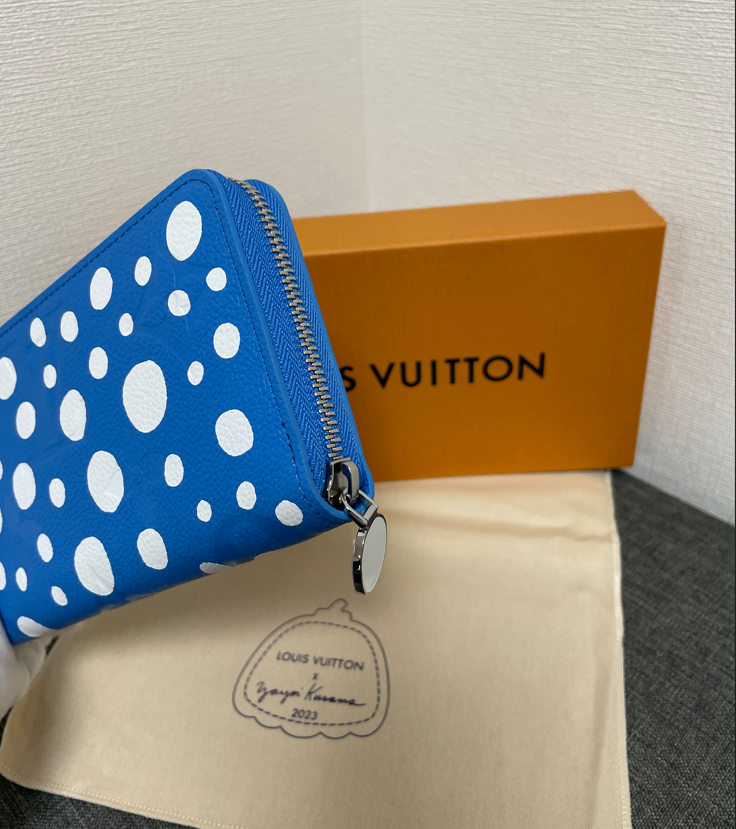 New Louis Vuitton LV x YK Zippy Wallet M81954 Yayoi Kusama