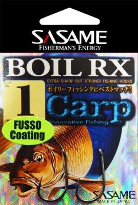 Sasame RX teflonbeschichteter Karpfenangeln Haken beringt Größe 1,2,4. 8-10 H...