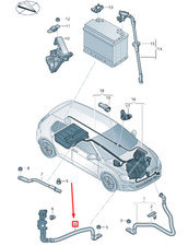 Ligne de terre de batterie VOLKSWAGEN GOLF 5G MK7 5G0971237 NOUVEAU ORIGINE
