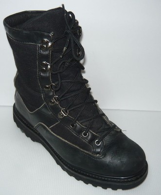 Work Zone 9'' Soft-Toe Pull-on Leather Black Slip /Oil Resistant Boot Sz 9