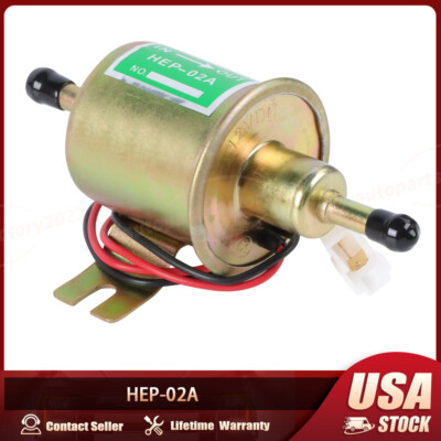 Inline Fuel Pump 12v Electric Transfer Low Pressure Gas Diesel Fuel Pump HEP-02A