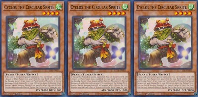 3x Cyclos the Circular Sprite | LEDE-EN031 | Common | 1st Ed | NM | YuGiOh