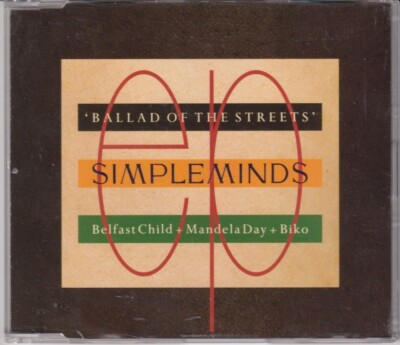 Simple Minds   Ballad Of The Streets / Biko - 3 Track Maxi CD 1989 Virgin