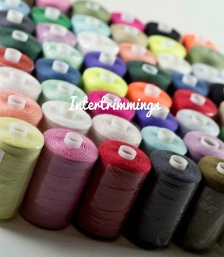 SPUN POLYESTER SEWING THREAD 120s, MIXED PACK ASSORTED COLOURS - Image 3 of 4