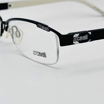 Roberto Cavalli Brille Damen eckig schwarz weiß Mod. JC 117 just NEU