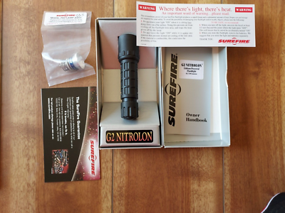 新品未使用 SUREFIRE G2 NITROLON キセノンバルブ G2-BK Surefire G2-BK Nitrolon Flashlight In Box, Includes Extra