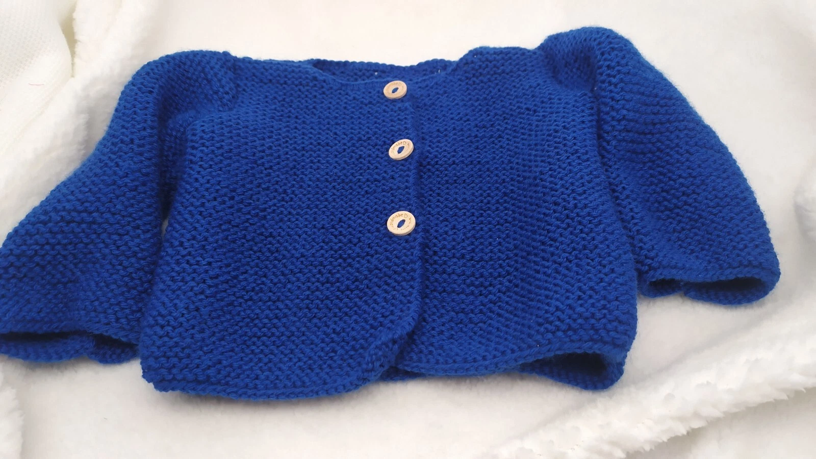 Hand Knitted Baby Wool Vest NEW