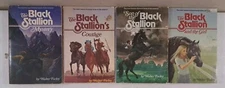 Lot Of 4 Vintage Paperbacks-The Black Stallion's Courage-Etc Walter Farley