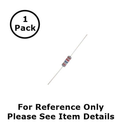 NTE 2W515 1.5M Ohm (1.5 Meg Ohms), 2 Watt, 2% Flame Retardant Resistor ~ 1 Pack