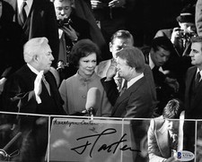 ROSALYNN & PRESIDENT JIMMY CARTER SIGNED 8x10 PHOTO AUTOGRAPH BAS AUTHENTIC