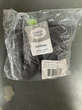 Luvable Friends Cozy Booties - Charcoal - XL 18-24 Months