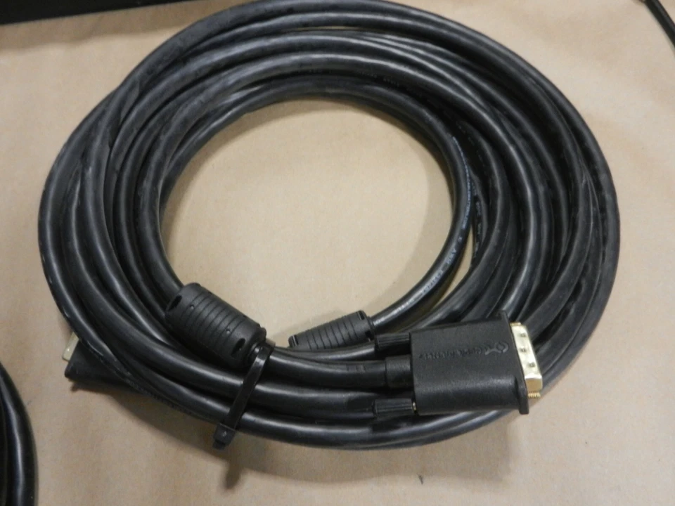 2x - Cable Matters 25' 25FT chapado en oro DVI-D cable de doble enlace con ferritas 105002 Foto 2 de 4