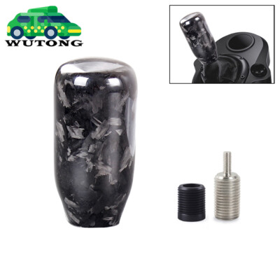 Forged Carbon Fiber Shift Knob + Adapter For Logitech G27 G29 G920 G923 Shifter