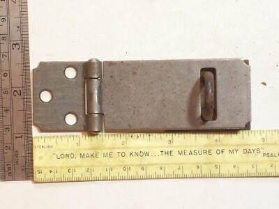 Hardware HASP 3 3/8'' TIP TO PIN   STAPLE 1 1/2'' X 1 3/8  OPENED 4 3/4 INCH OAL