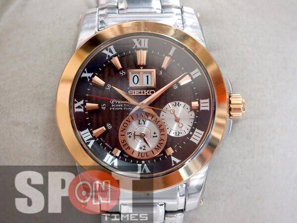 Seiko Premier Kinetic Perpetual Calendar Men's Watch SNP128P1 | eBay
