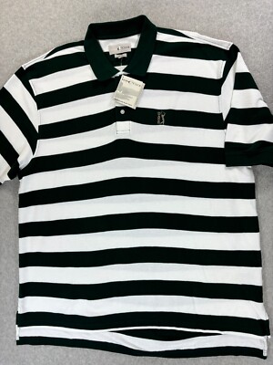 NWT Izod Club PGA TOUR Striped S/S Golf Polo Shirt (Men's 2XL) Green