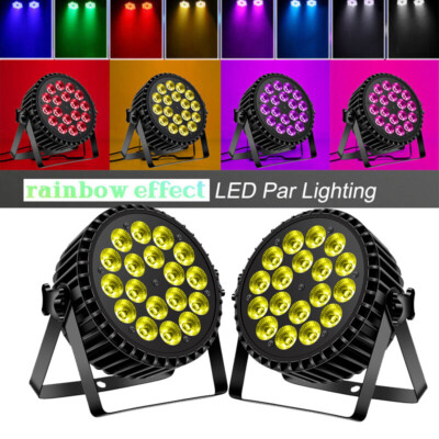 18 LED 270W Par Light RGBW Strobe Beam DMX DJ Disco Party Show Stage Lights