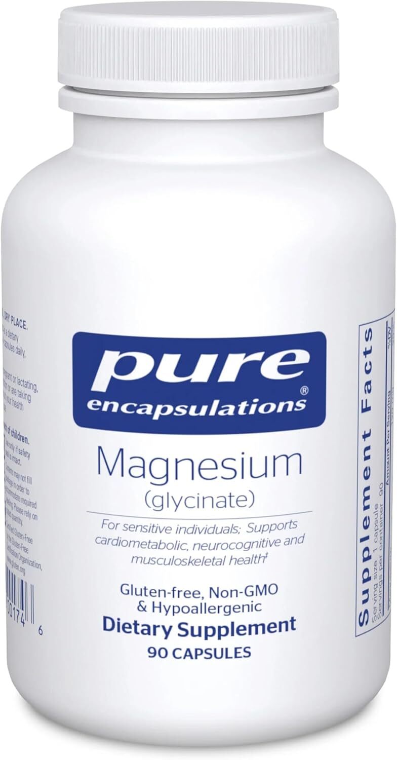Pure Encapsulations Magnesium (Glycinate) - Supplement 90 Count (Pack of 1)
