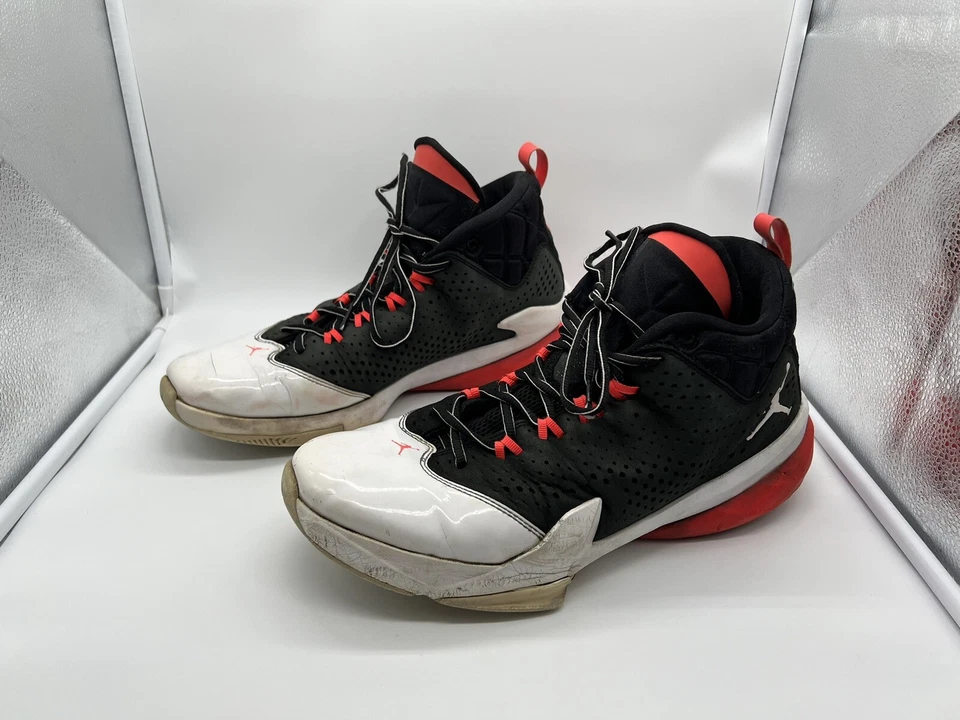 Air Jordan время полета 14,5 черный/белый/красный Hi топы мужской размер 12,5 - Изображение 2 из 4