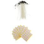 100pcs Candle Wicks 8" Cotton Core Candle Making Supplies Pre-tabbed + Stickers