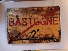 WW2 '' BASTOGNE" CITY SIGN REPRO 101ST AIRBORNE