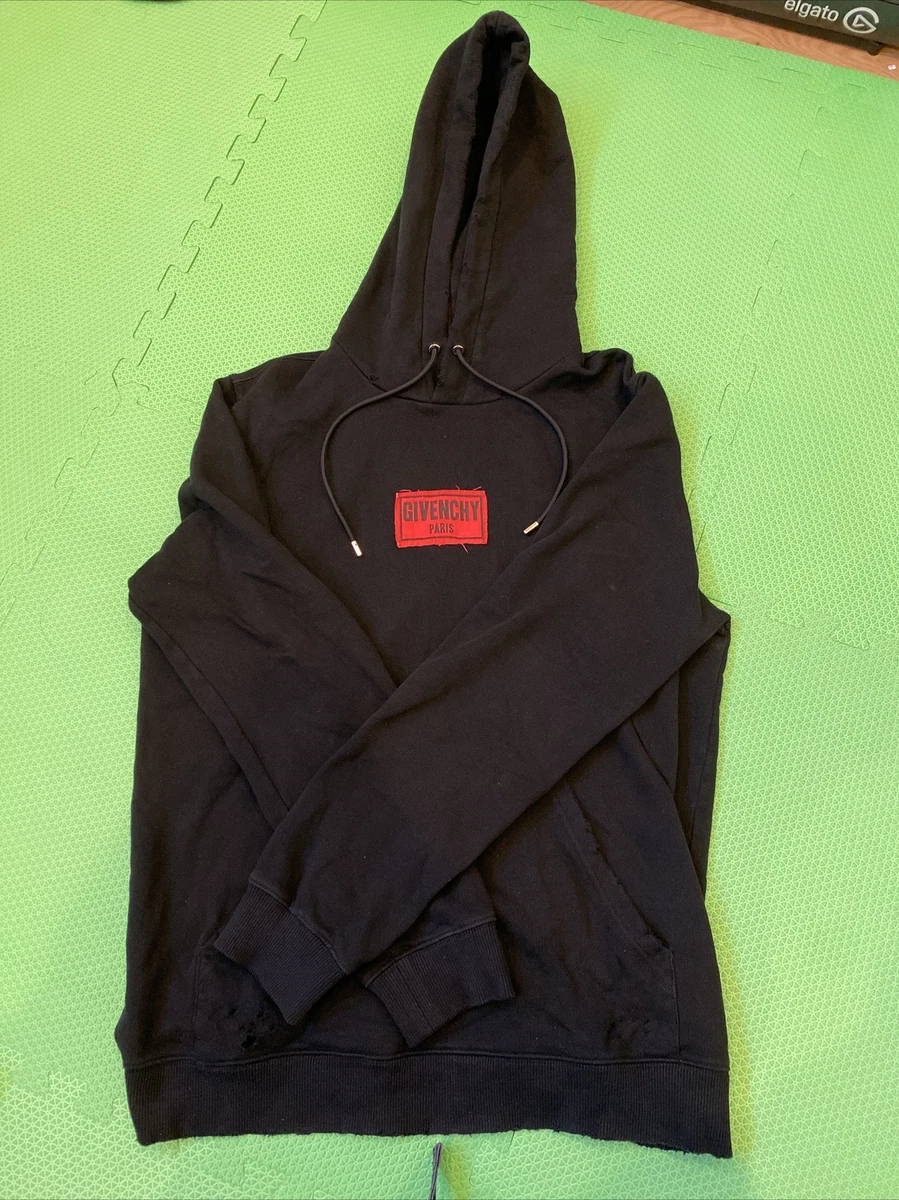 Givenchy Distressed Logo Hoodie