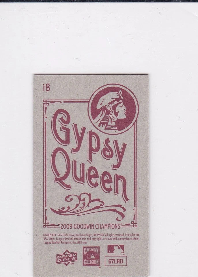 BO JACKSON Upper Deck Gypsy Queen MINI BLACK $$ VARIATION Royals Baseball RARE!! - Image 2 of 2