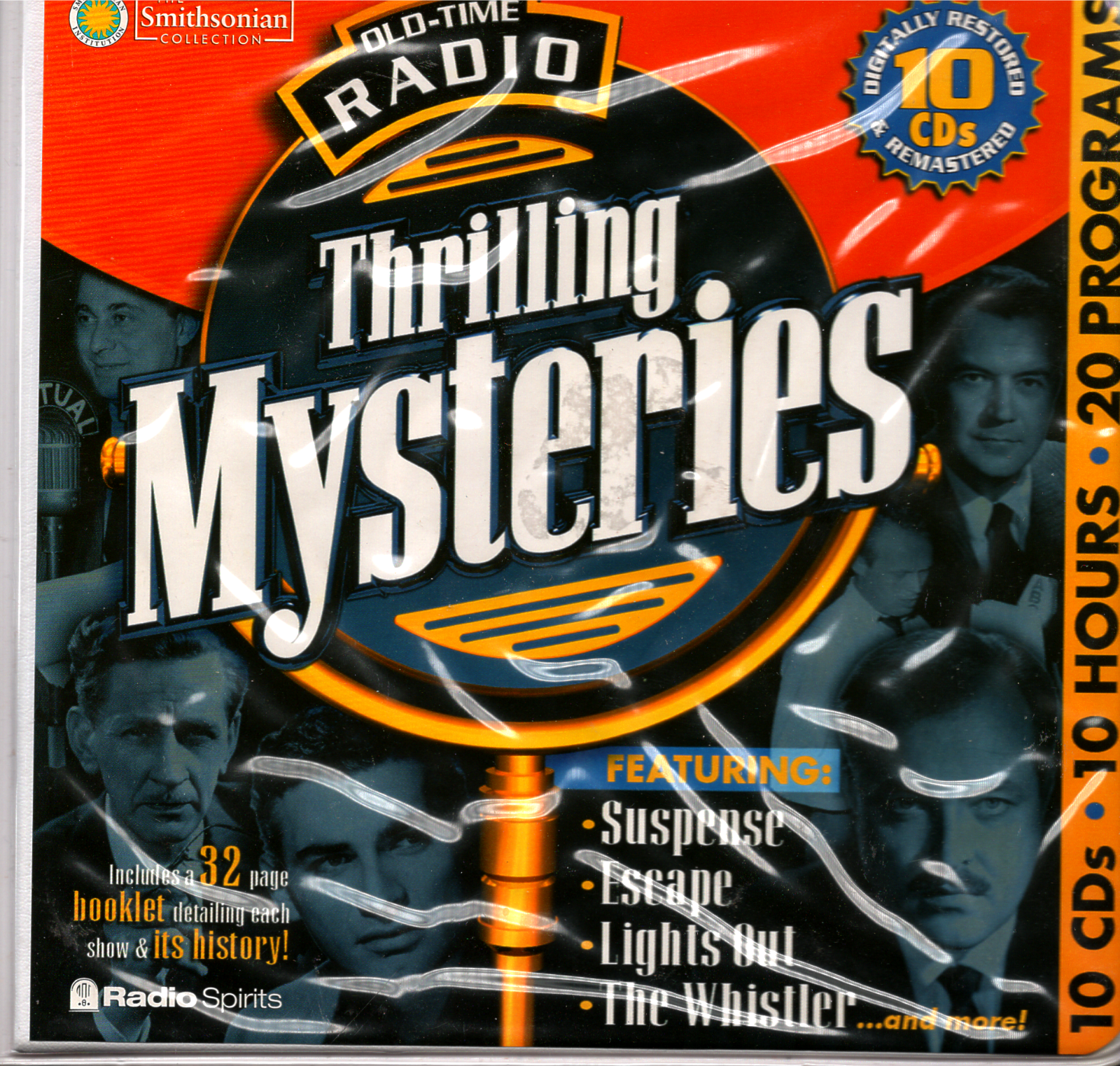 OLD-TIME RADIO, THRILLING MYSTERIES (10 CD set & 32-PAGE BOOKLET) SMITHSONIAN