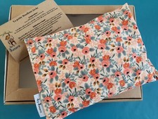Bouillotte sèche déhoussable Fleurie Coton Et Grainé De Lin Bio