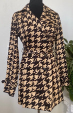 New Vertigo Paris Beige Brown Double Breasted Belted Trench Coat Size M, $320